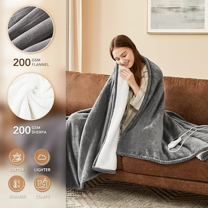 Homemate Heated Blanket Electric Throw