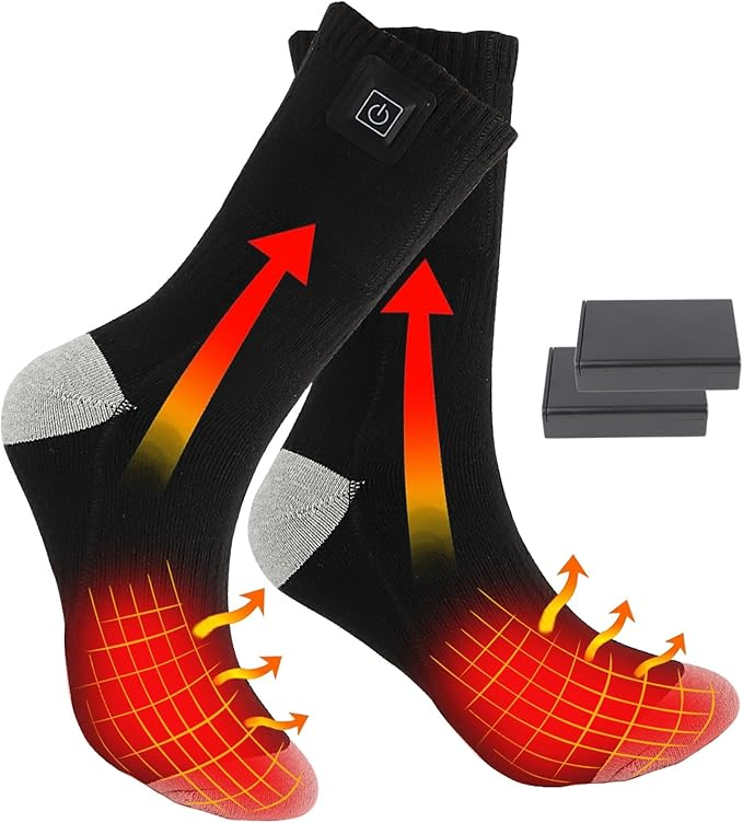 Heated Socks for Men Women, Battery Heated Socks