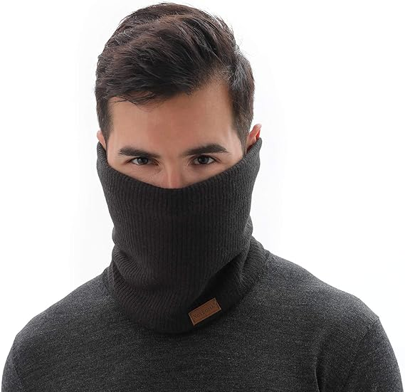 Men Gaiter Mask, Thick Windproof Scarves